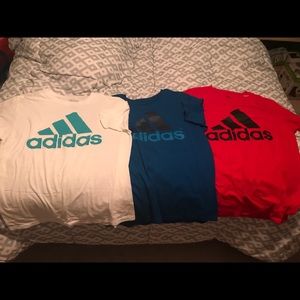 3 men’s Adidas large tshirts excellent condition